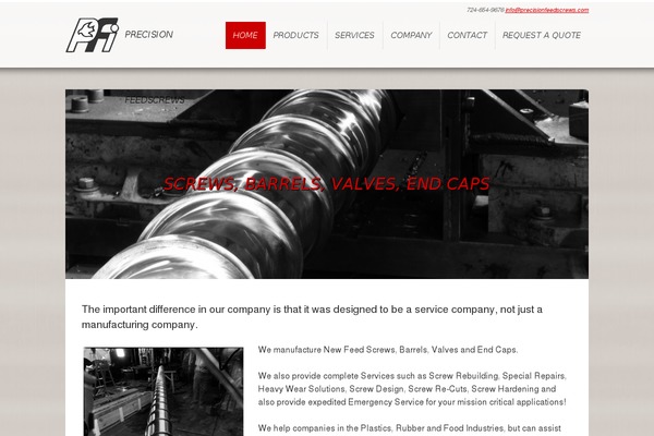 precisionfeedscrews.com site used Forwardtrends-custom-theme