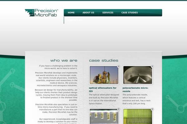 Precision theme site design template sample