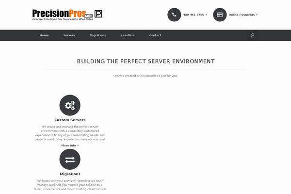 Vantage theme site design template sample