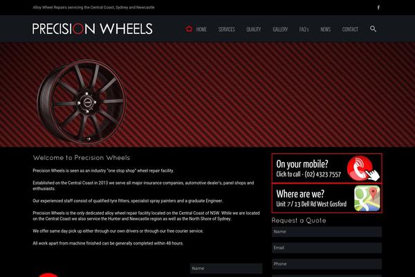 precisionwheels.com.au site used Precision_wheels
