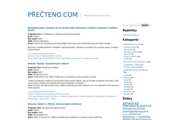 precteno.com site used Infimum