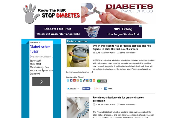 prediabetics.org site used Lifestyle