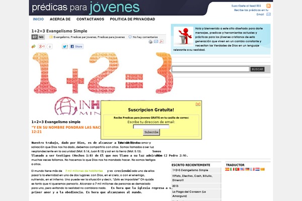 predicasparajovenes.com site used Freicurv