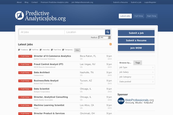predictiveanalyticsjobs.org site used Jobroller