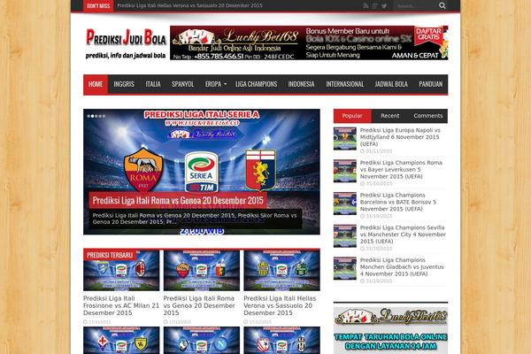 Jarida theme site design template sample