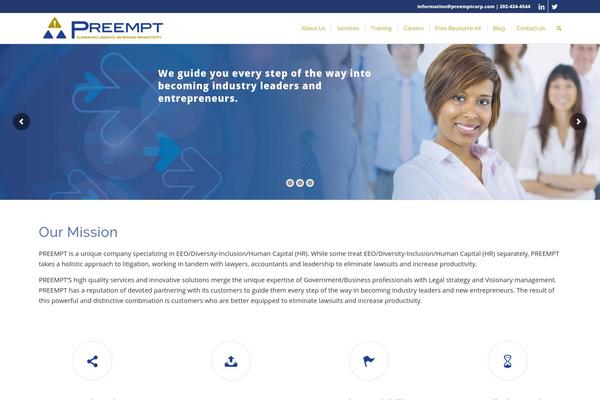 Enfold theme site design template sample