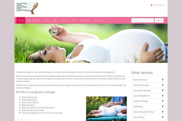 pregnancymassageperth.com site used Maimc