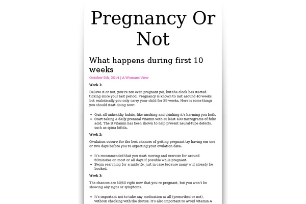 pregnancyornot.com site used Follow-me-darling
