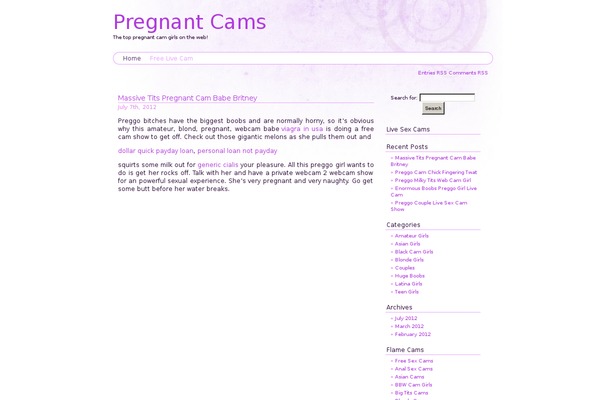 pregnantcams.us site used PinknPurple