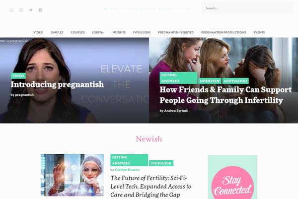 pregnantish.com site used Pregnantish