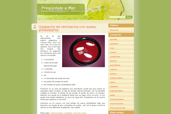 preguntaleamer.com site used Lime Slice