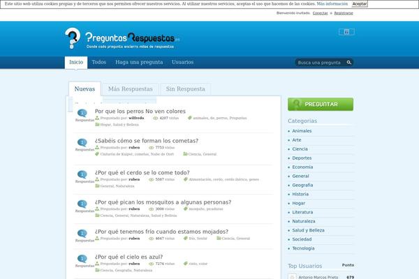 Answers theme site design template sample