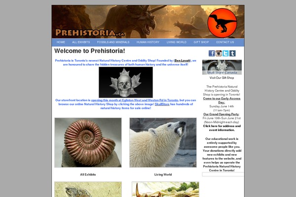 prehistoria.ca site used Flexxcanvasred
