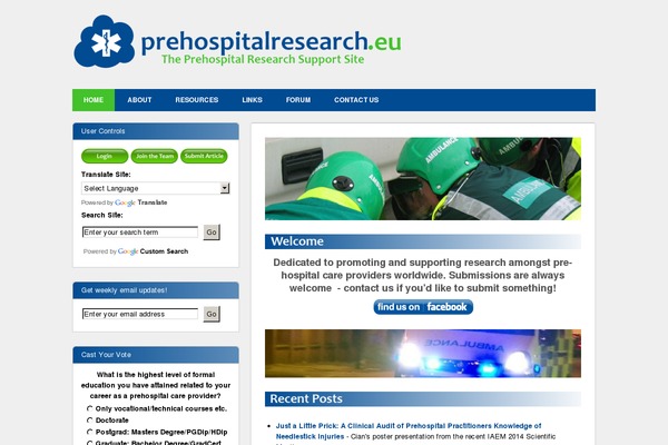 prehospitalresearch.eu site used Yume