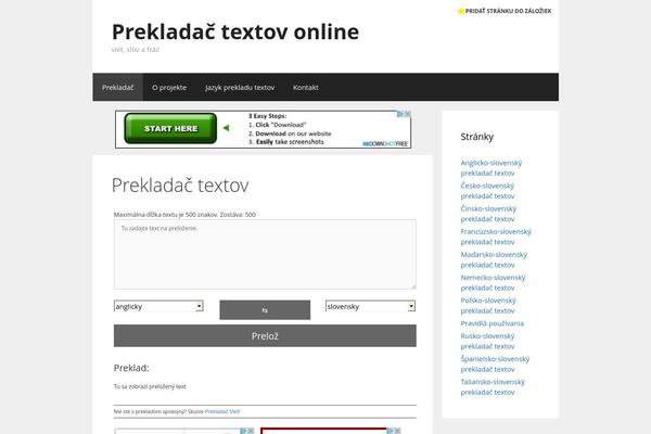 prekladactextov.sk site used Translatica