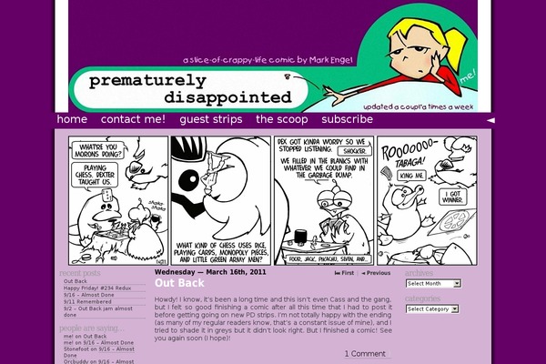 prematurelydisappointed.com site used Comicpress3column