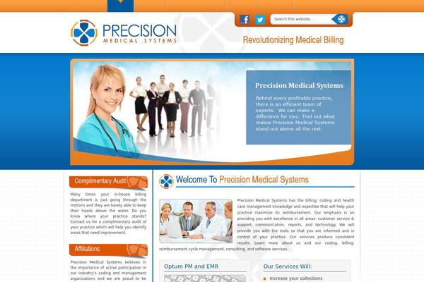 premedsys.com site used Precision-medical-systems-childtheme