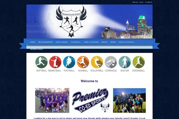 premiercoedsports.com site used Leagueapps