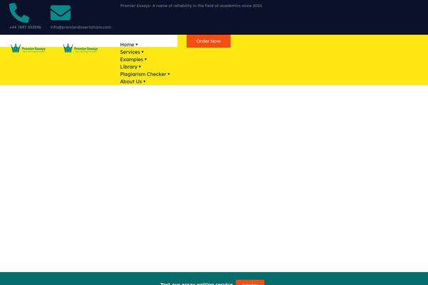 WordPress website example screenshot