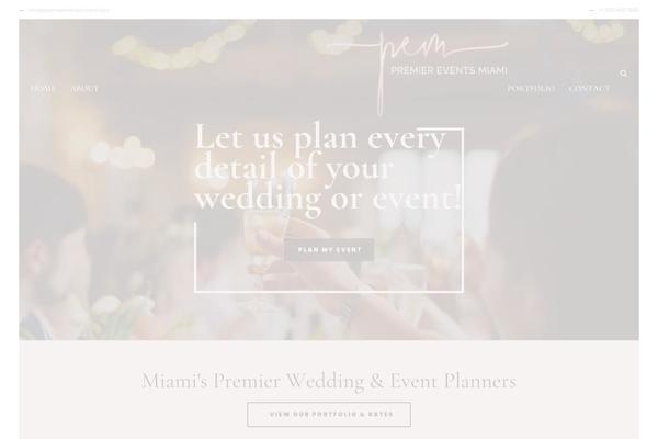 Wedding-planner theme site design template sample