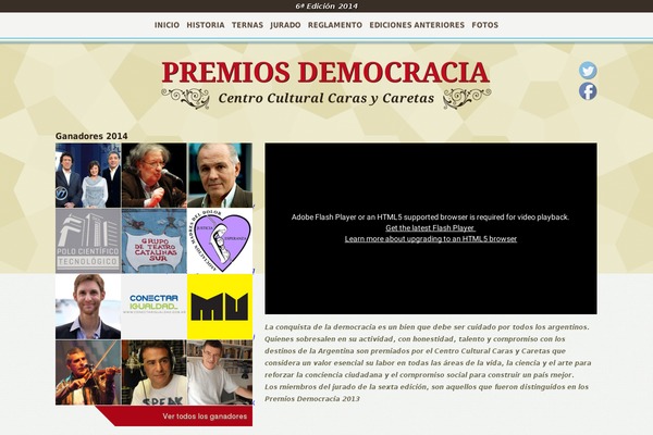 premiosdemocracia.org.ar site used Premios