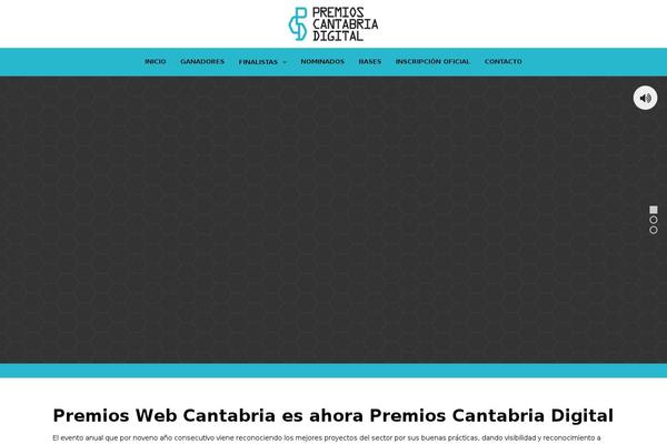 premioswebcantabria.com site used Awards