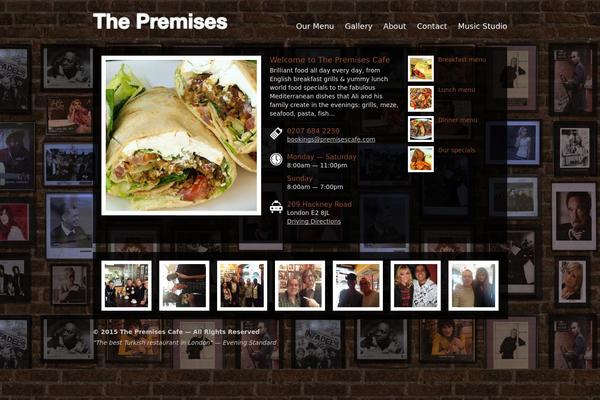 Cafe-elements theme site design template sample