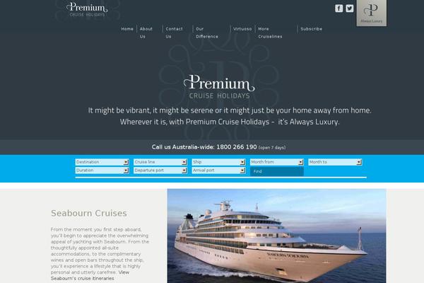 premiumcruiseholidays.com.au site used Premiumcruise