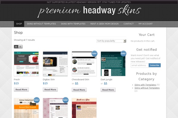 Site using Headway-storefront-woocommerce plugin