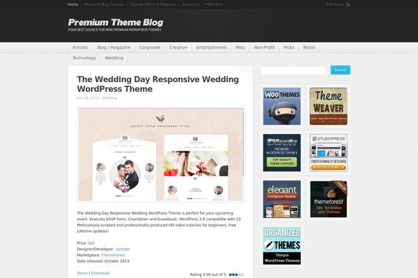Archive theme site design template sample
