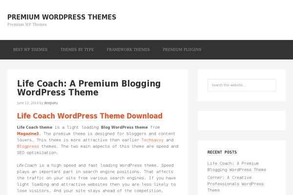 Genesis theme site design template sample