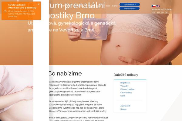 prenatal.cz site used Gk_theme