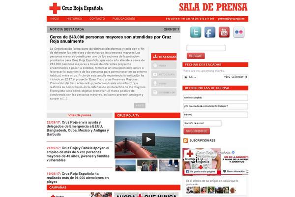 cruzroja theme websites examples