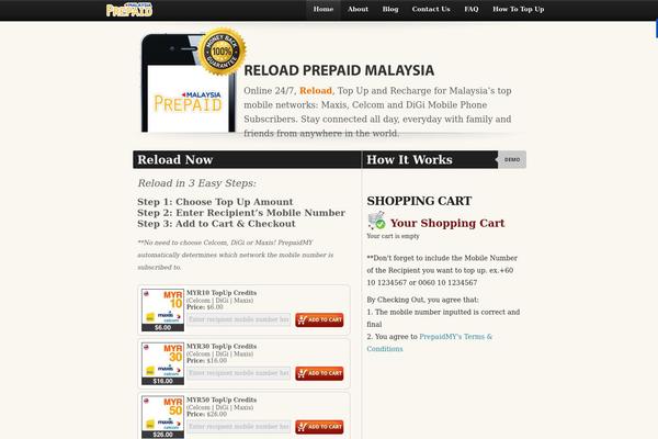 prepaidmy.com site used Mobileversion2