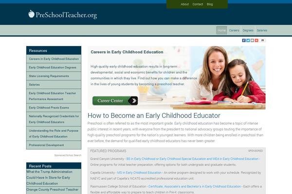 preschoolteacher.org site used Preparent