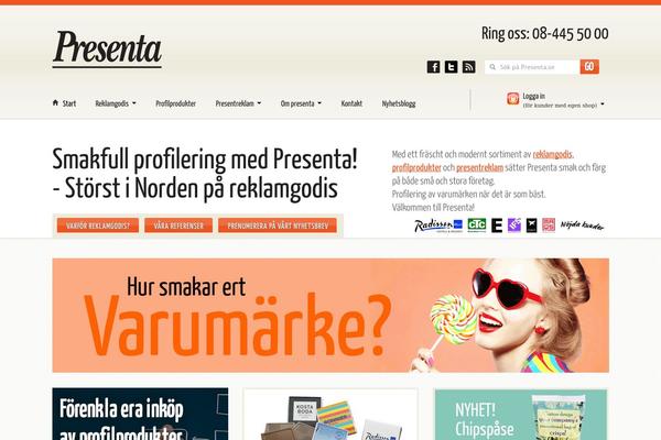 presenta.se site used Brandson-wordpress-theme