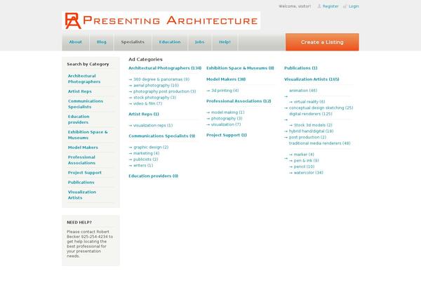 WordPress website example screenshot