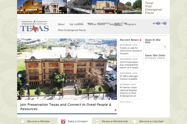 preservationtexas.org site used Preservationtexas-theme