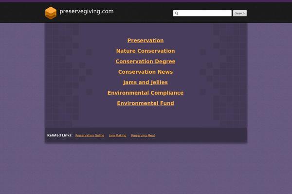 preservegiving.com site used Freshlife