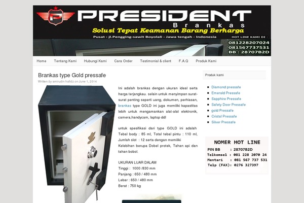 president-brankas.com site used Lovecraft
