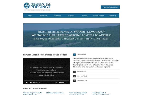 presidentialprecinct.org site used Presidential