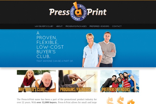 pressaprint.com site used Impressed