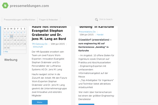 presseaussendungen-theme theme websites examples