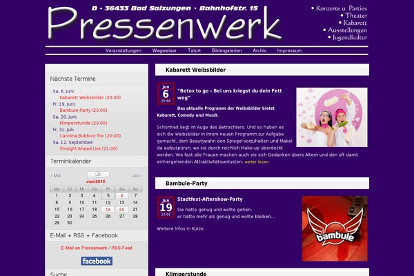 Site using Event-calendar2 plugin