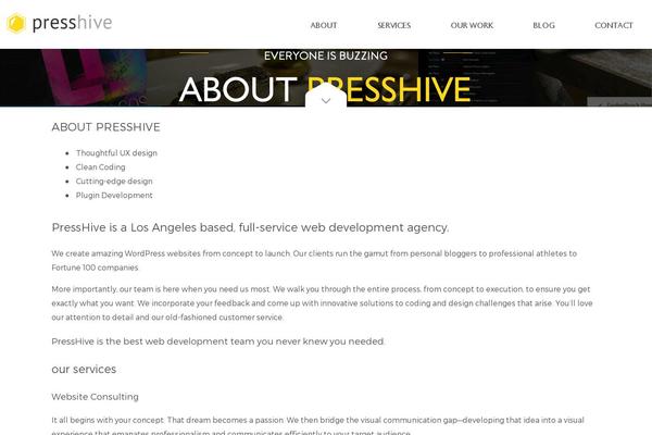 presshive.com site used Presshive3