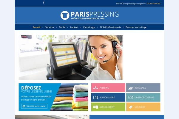 pressing-paris.fr site used Paris-pressing