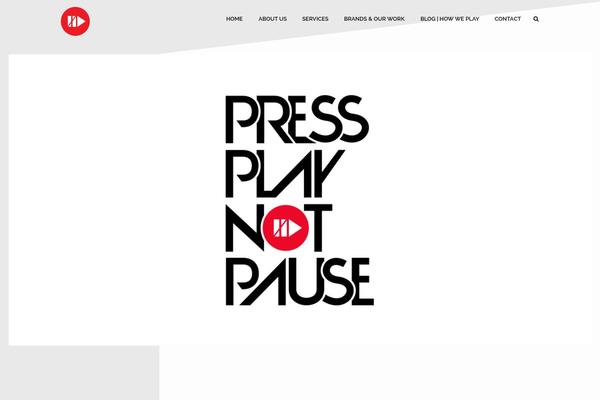 pressplaynotpause.com site used Creativo