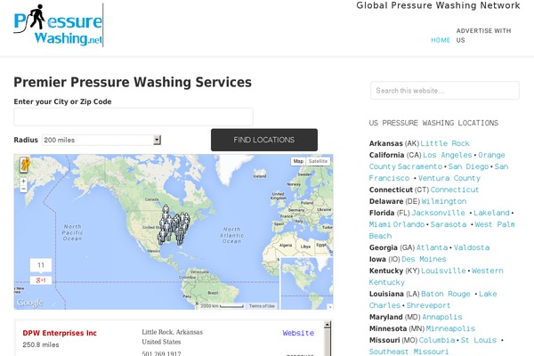 pressurewashing.net site used Presswashing-subsite