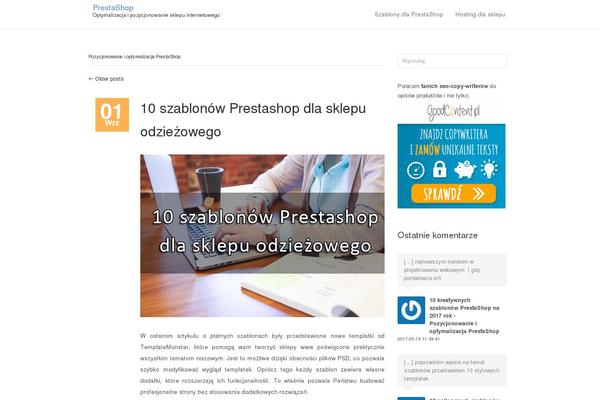 presta-shop.pl site used Prestashop