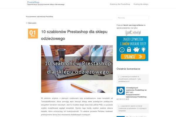 prestashop theme websites examples